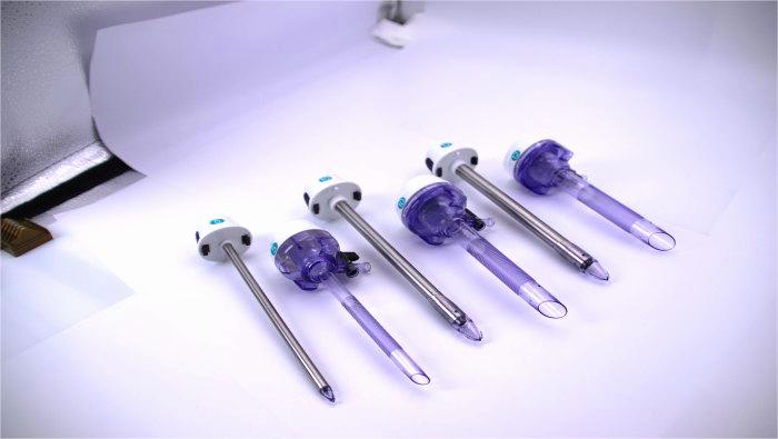 What kind of cooperation is needed for the mass production of laparoscopic trocars ?
